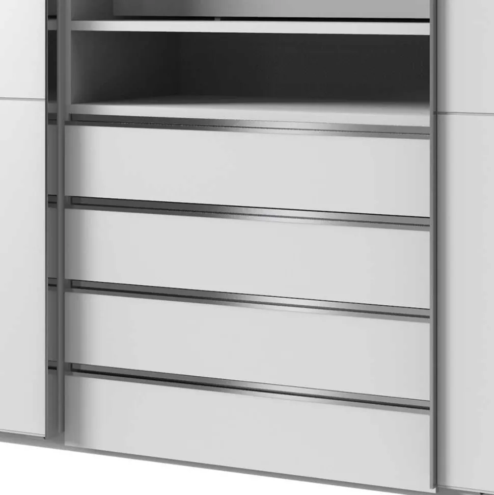 Designer Kleiderschrank mit Schwebetüren - Gastruna