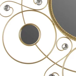 Designer Spiegel aus Metall in Gold - Vurian