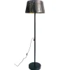 Designer Stehlampe in Schwarz & Messingfarben - Milana