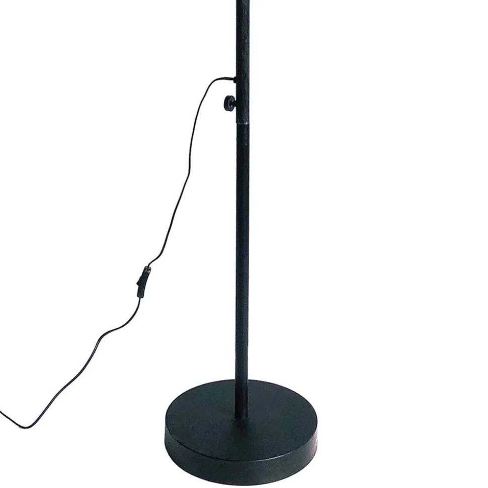 Designer Stehlampe in Schwarz & Messingfarben - Milana