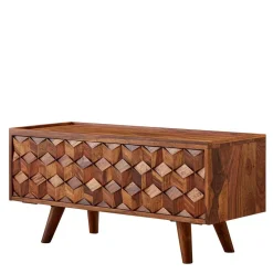 Designer TV Board aus Sheesham Massivholz - Crabira