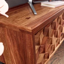 Designer TV Board aus Sheesham Massivholz - Crabira