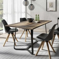 Design-Esstisch in Altholz Optik - Ponzet