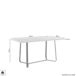 Design-Esstisch in Altholz Optik - Ponzet