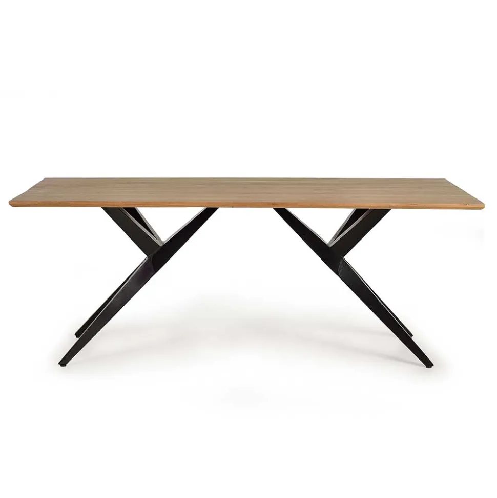 Design-Esstisch mit Massivholzplatte Akazie - Annipurk