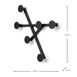 Design-Hängegarderobe aus Stahl - Wetrano