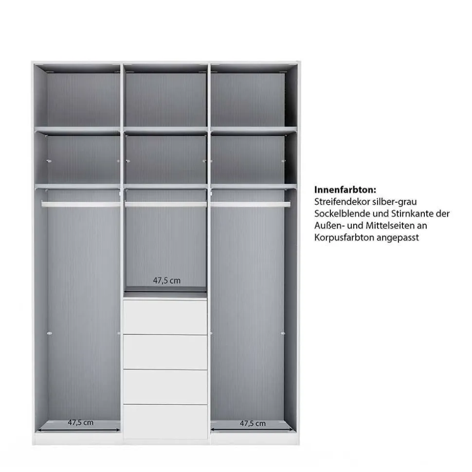 Design-Kleiderschrank mit vier Schubladen - Korcula