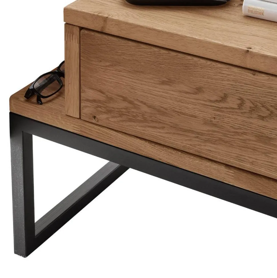 Design-Nachttisch aus Wildeiche Massivholz - Sangre