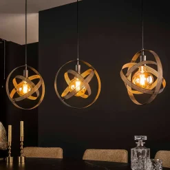 Design-Pendelleuchte mit drei Schirmen - Jandaria