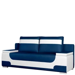 Design-Schlafcouch in Dunkelblau und Weiß - Sella