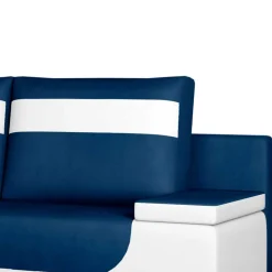 Design-Schlafcouch in Dunkelblau und Weiß - Sella