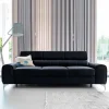 Design-Schlafsofa in Blauschwarz Samt - Harvests
