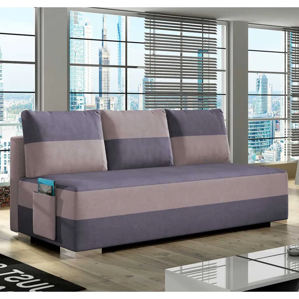 Design-Schlafsofa in Mauve und Altrosa - Mamboria
