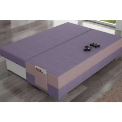 Design-Schlafsofa in Mauve und Altrosa - Mamboria