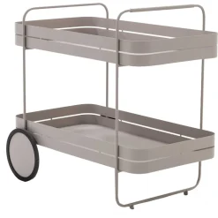 Design-Servierwagen in Taupe - Gicanta