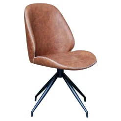 Designstuhl in Cognac Braun - Fantyna (2er Set)