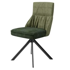 Designstuhl in Grün Material Mix - Hollabrunn (2er Set)