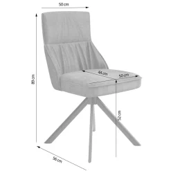 Designstuhl in Grün Material Mix - Hollabrunn (2er Set)