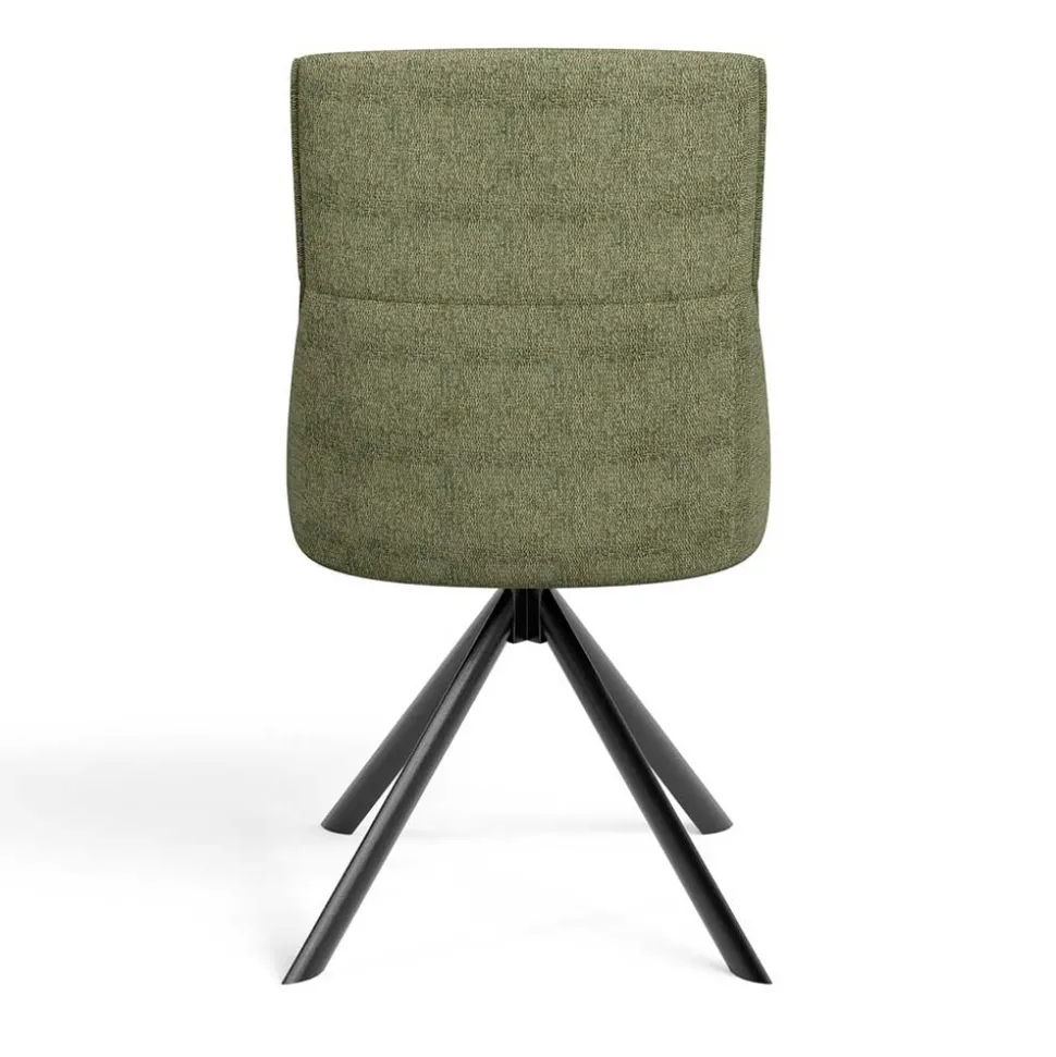 Designstuhl in Grün Material Mix - Hollabrunn (2er Set)