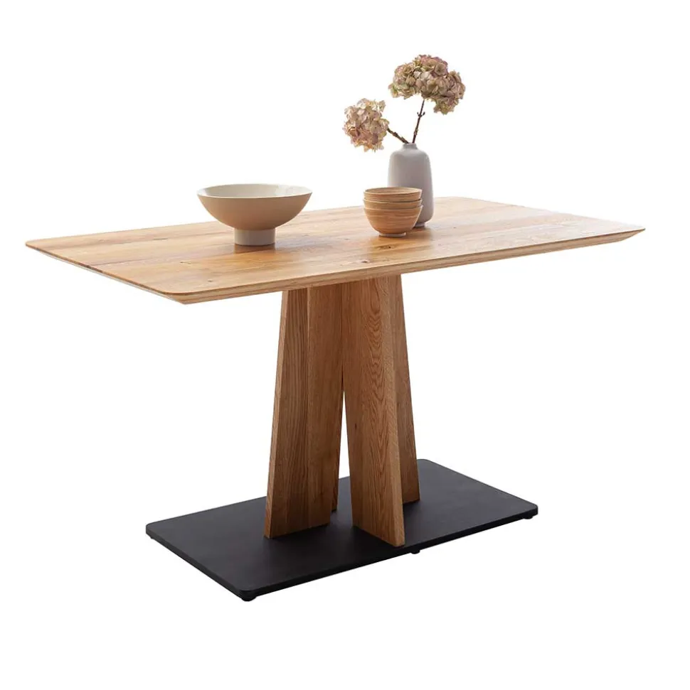 Design-Säulentisch mit Schweizer Kante - Vasilicata