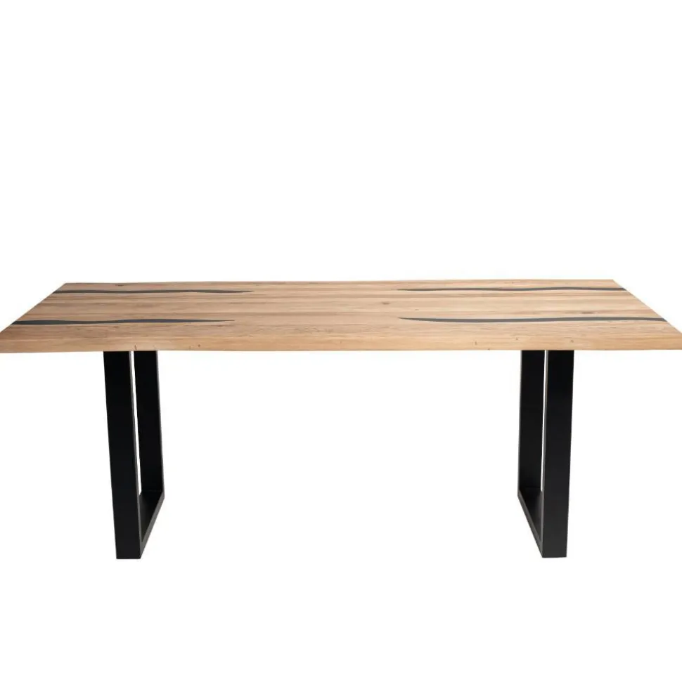 Designtisch aus Eiche mit Baumkanten - Slavidra