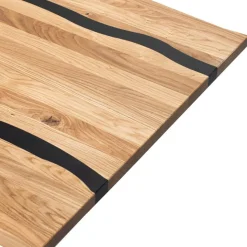 Designtisch aus Eiche mit Baumkanten - Slavidra