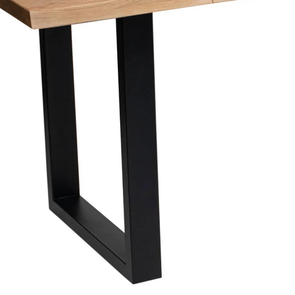 Designtisch aus Eiche mit Baumkanten - Slavidra