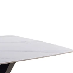 Designtisch aus Sinterstein Marmor Weiß - Jonathan