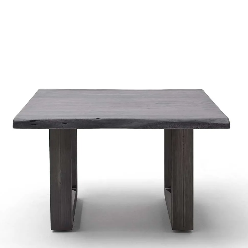 Design-Wohnzimmertisch mit grauer Holzplatte - Flaciona