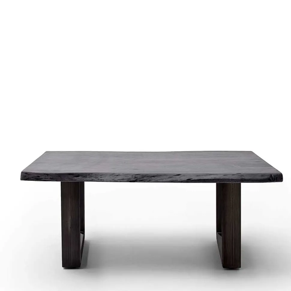 Design-Wohnzimmertisch mit grauer Holzplatte - Flaciona