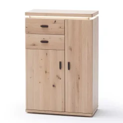 Dielen Einrichtung in Eiche Bianco - Arkadiuz (fünfteilig)