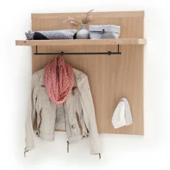 Dielen Einrichtung in Eiche Bianco - Arkadiuz (fünfteilig)