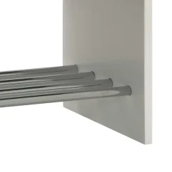 Dielenbank Curelino in Weiß Grau