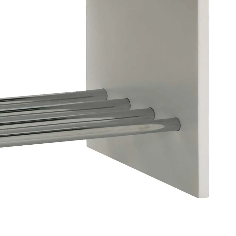 Dielenbank Curelino in Weiß Grau