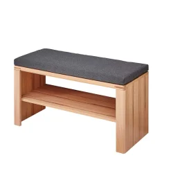 Dielenbank mit Schuhablage in Kernbuche - Viktorion