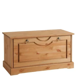 Dielenbank mit Schuhklappe aus Massivholz - Edranov