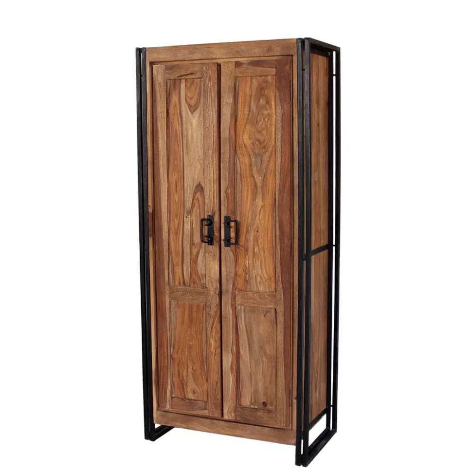 Dielenkleiderschrank Mendoza aus Akazie Massivholz