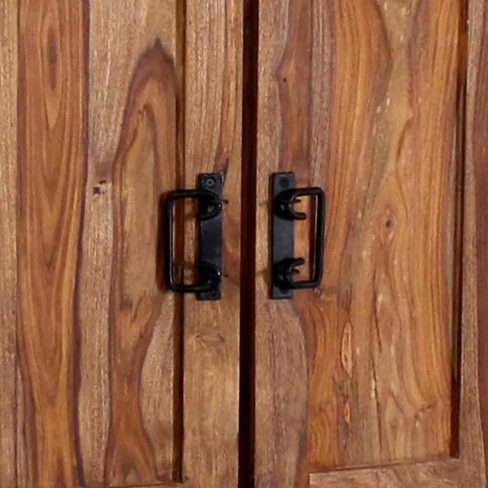 Dielenkleiderschrank Mendoza aus Akazie Massivholz