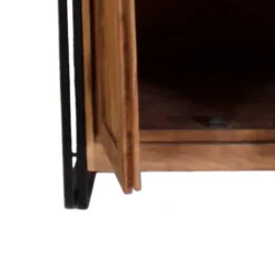 Dielenkleiderschrank Mendoza aus Akazie Massivholz