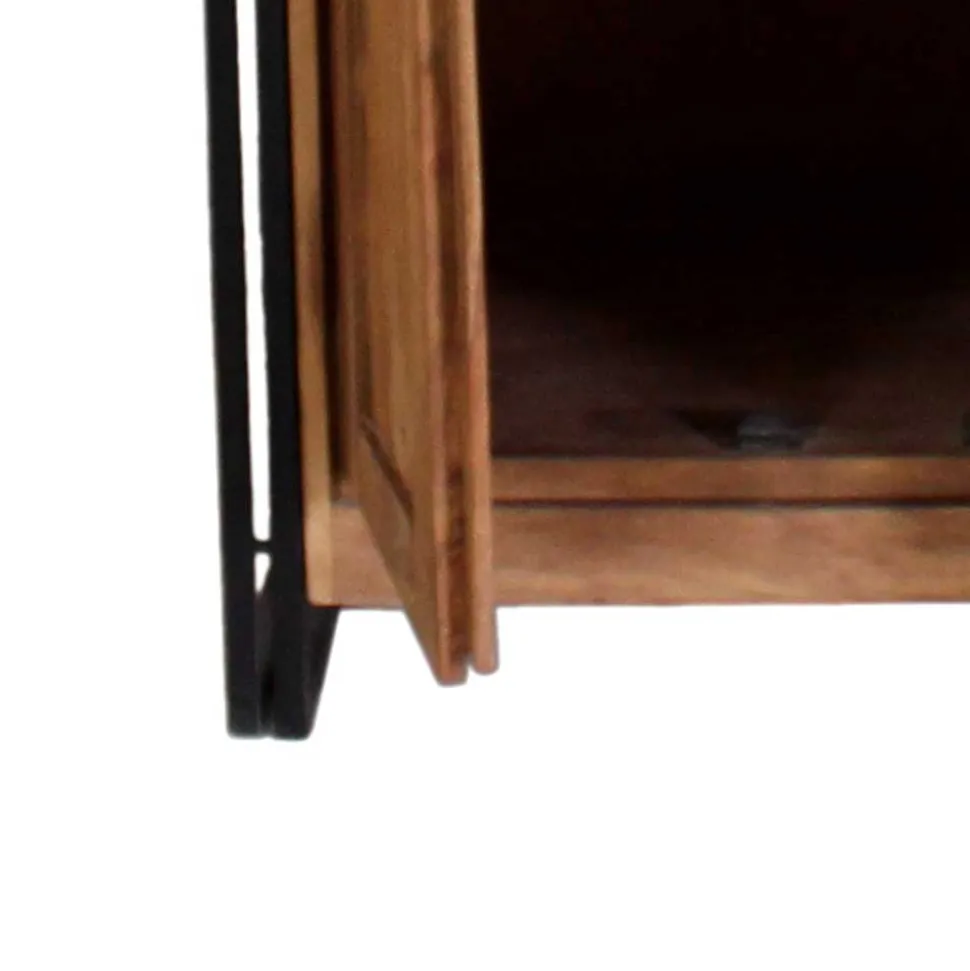 Dielenkleiderschrank Mendoza aus Akazie Massivholz