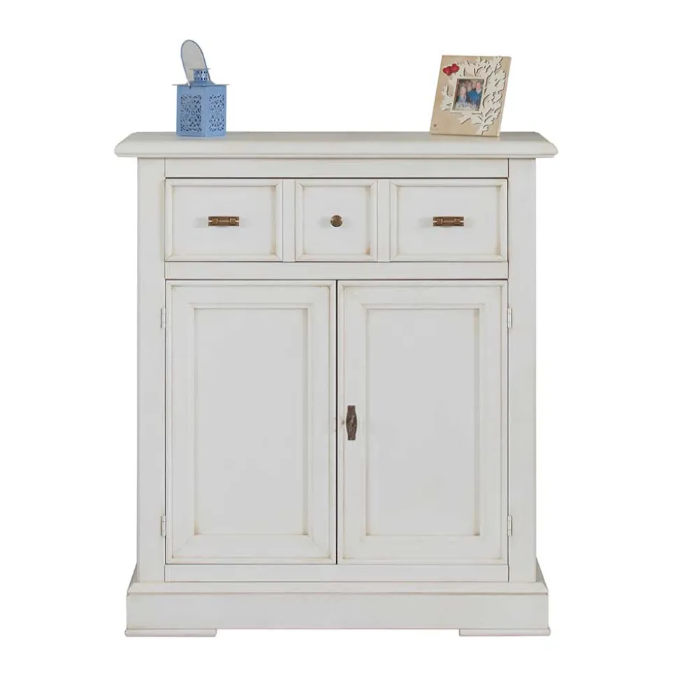 Dielenkommode in Antikweiß - Annot