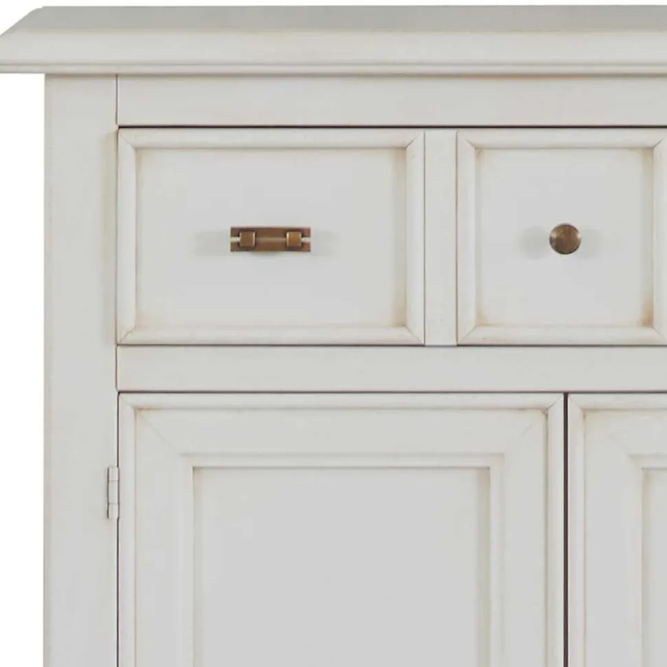 Dielenkommode in Antikweiß - Annot