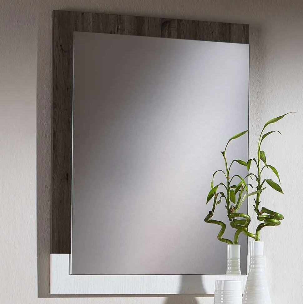 Dielenmöbel in Weiß & Schwarzgrau - Lysandro (zweiteilig)