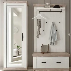 Dielenmöbel Kombi im Country Look - Nedita (dreiteilig)