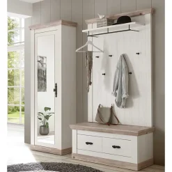 Dielenmöbel Kombi im Country Look - Nedita (dreiteilig)