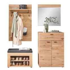 Dielenmöbel Set aus Esche massiv - Cymbal (vierteilig)