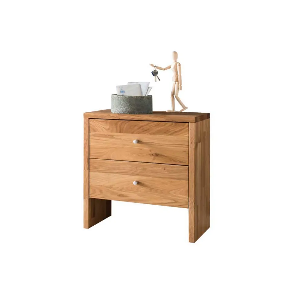 Dielenmöbel Set Delvestra aus Wildeiche Massivholz (vierteilig)