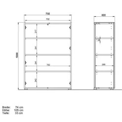 Dielenmöbel Set modern - Cooking (dreiteilig)