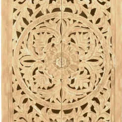 Dielenschrank in Sandfarben Mangoholz - Runiasa