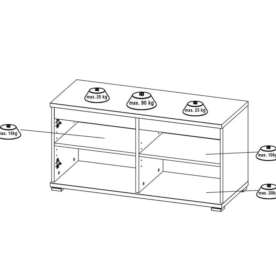 Dielenset in Wildeiche Optik - Orsecca (vierteilig)